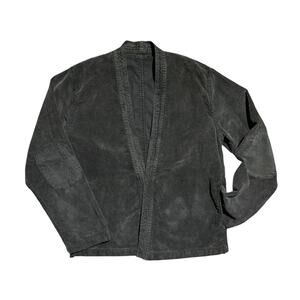 Corduroy elbow patch Kimono